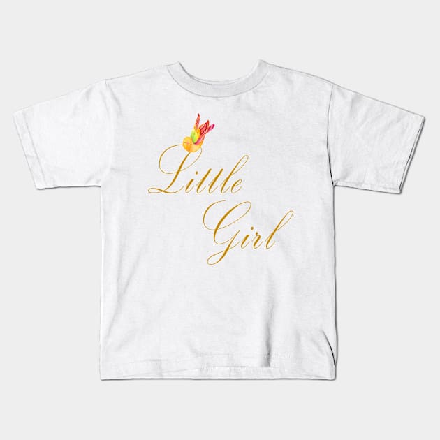 Little girl Kids T-Shirt by hendezeldeen